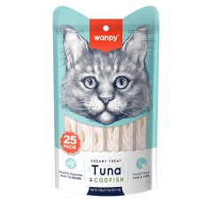 Wanpy Ton&Morina Balıklı 25*14 gr Krema Kedi Ödülü